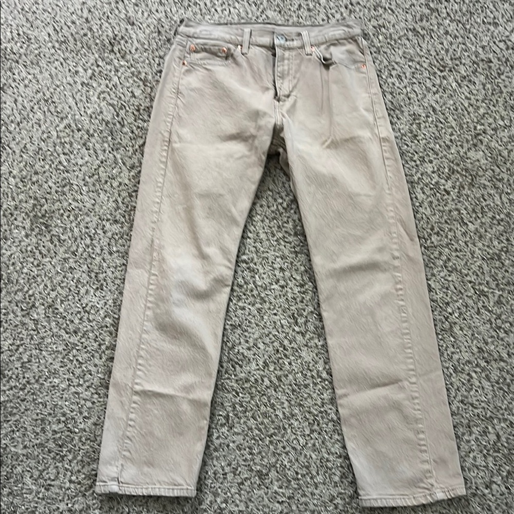 Men’s Levi's 505 Straight tan brown Jeans size 30x30